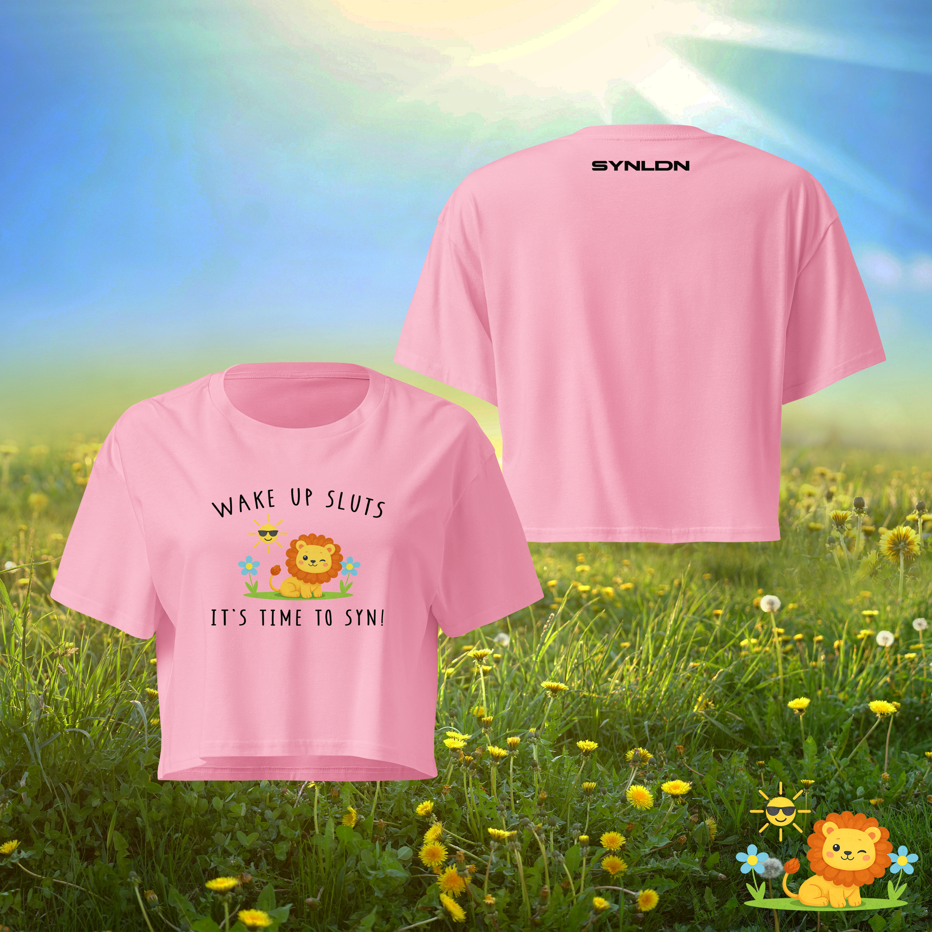 Wake Up Sl*ts, It's Time To Syn" Crop Top