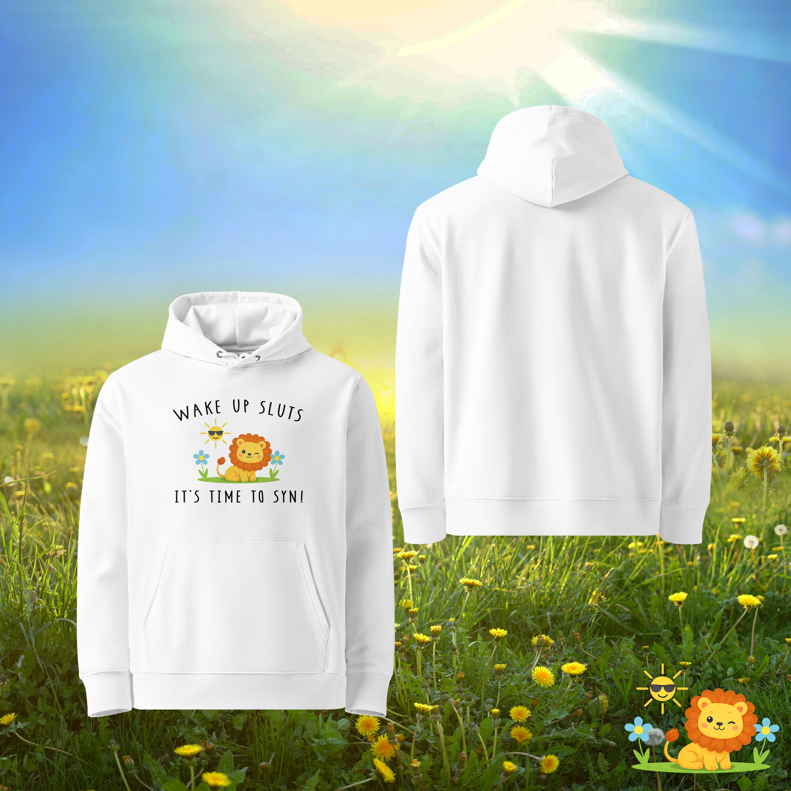 "Wake Up Sl*ts, It's Time To SYN" Hoodie