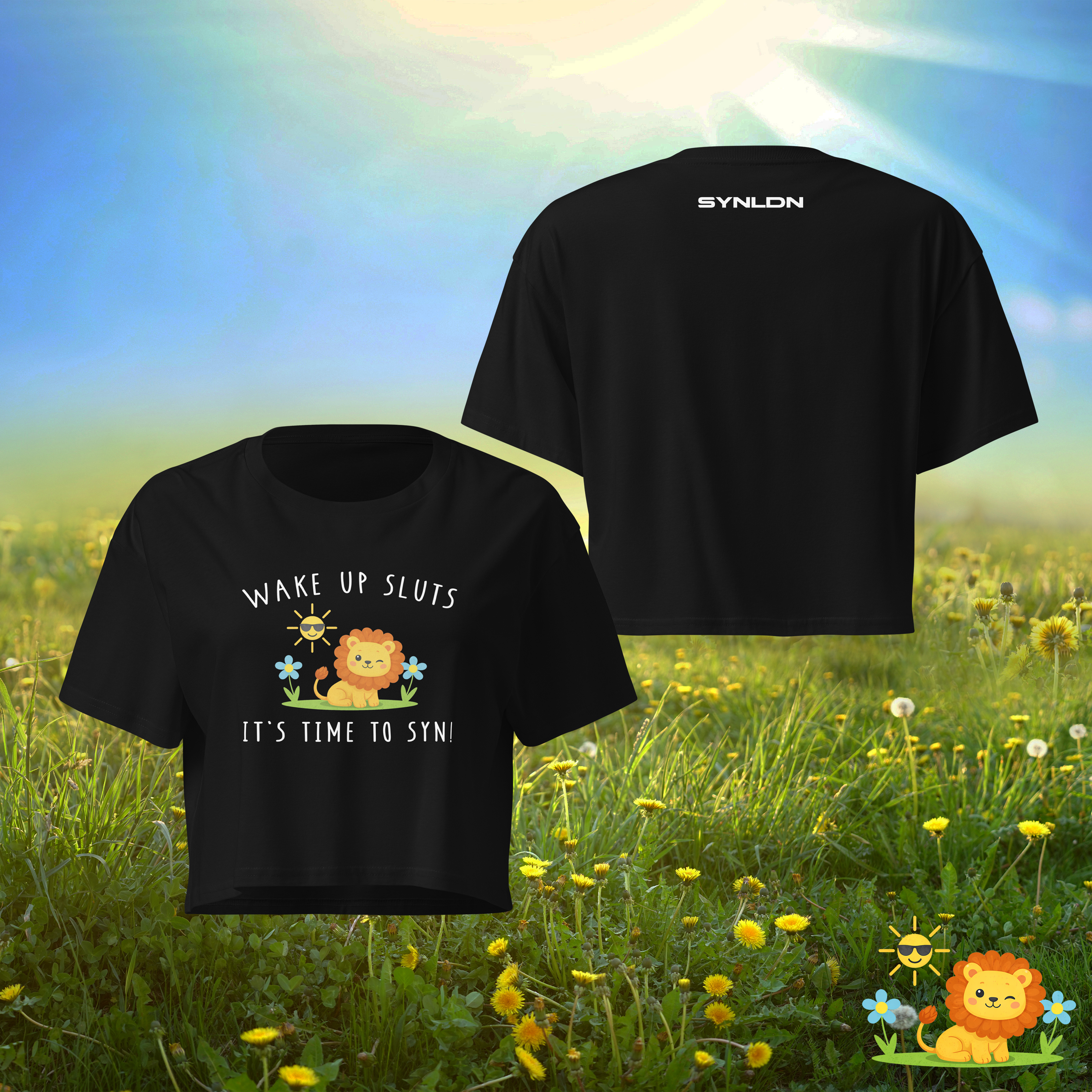 Wake Up Sl*ts, It's Time To Syn" Crop Top